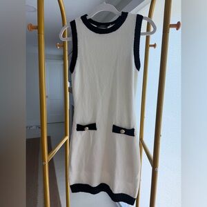 Vici Black and White Mini Dress